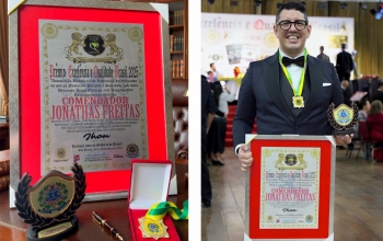 Investidor Jonathas Freitas recebe o título de Comendador no Prêmio Excelência e Qualidade Brasil