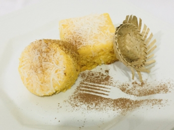 Pamonha, pamonha, pamonha é o puro creme do milho verde...